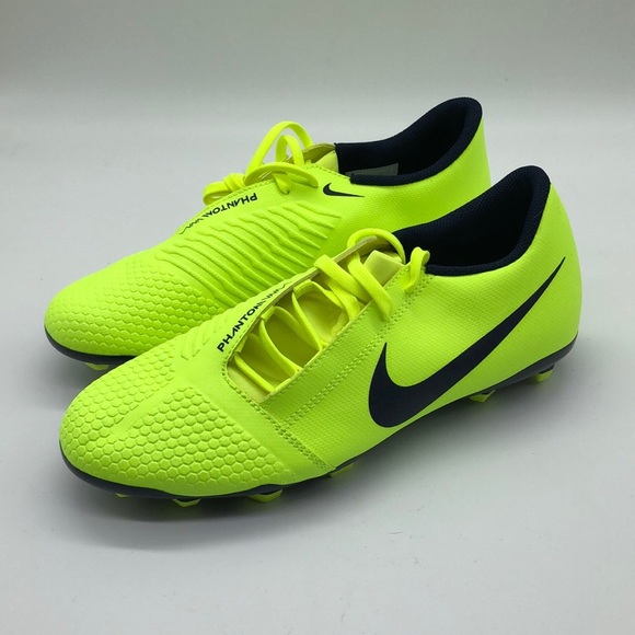 Nike Men's Phantom Venom Club FG Cleats Neon Black AO0577-717 - Picture 4 of 6